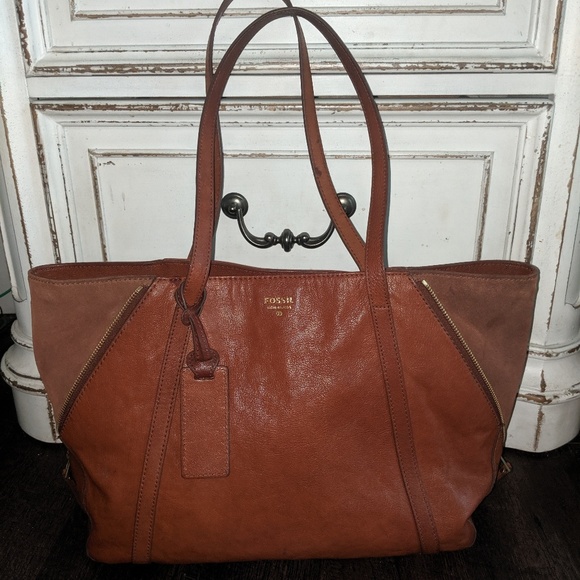 fossil shopper tote